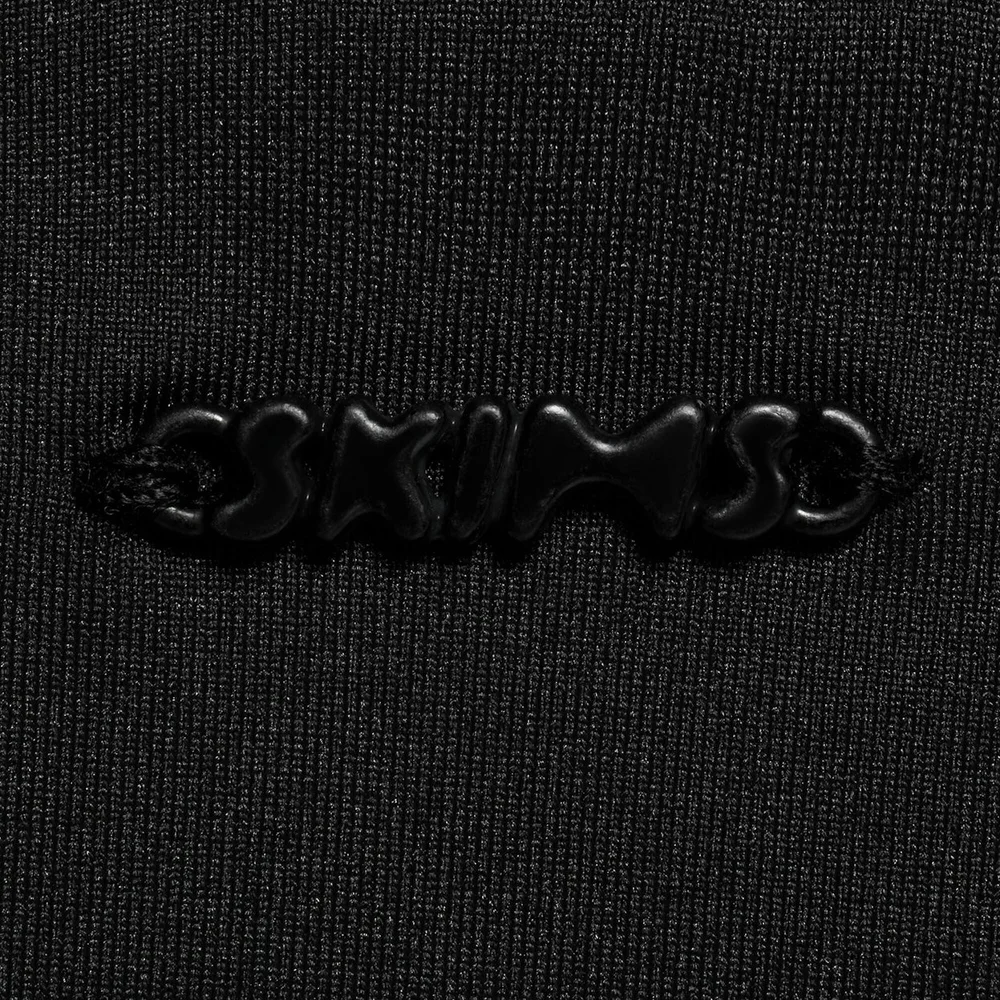 NWT SKIMS Signature Swim Dipped Bikini Bottom Onyx Black XS